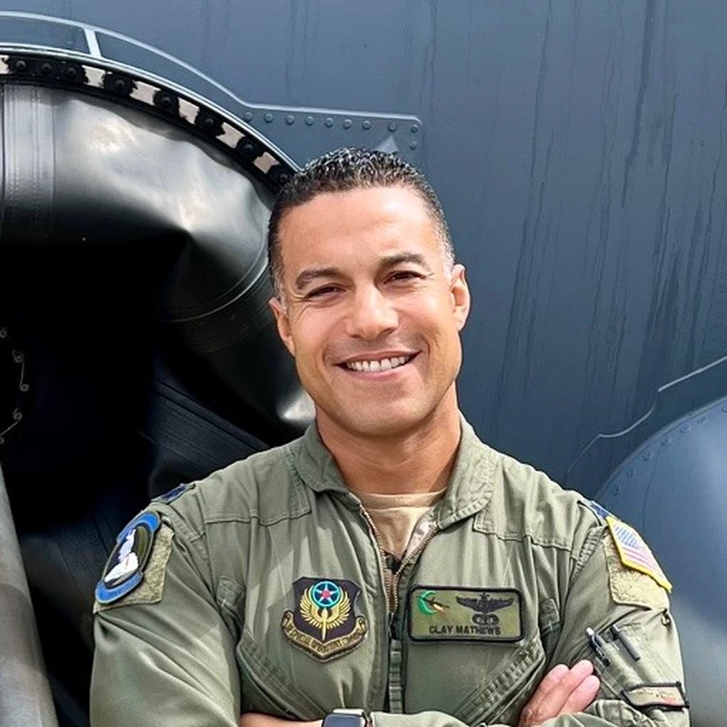 Clay Mathews during U.S. Air Force service