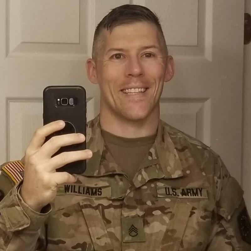 Daniel Williams during U.S. Army & Marine Corps service