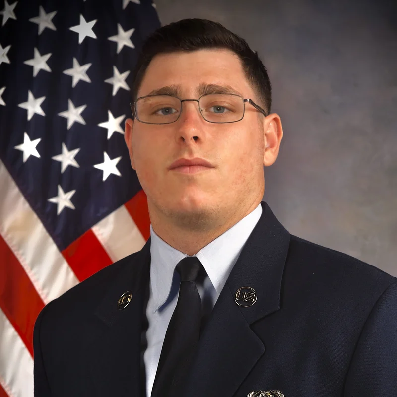 Edmund Beste during U.S. Air Force service