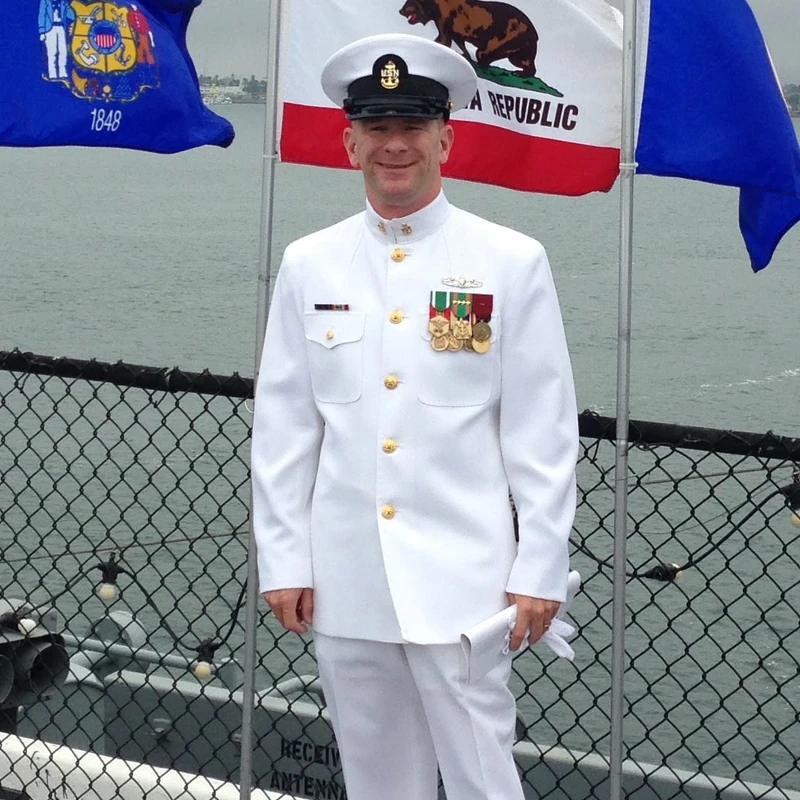 Jace Wheeler during U.S. Navy service