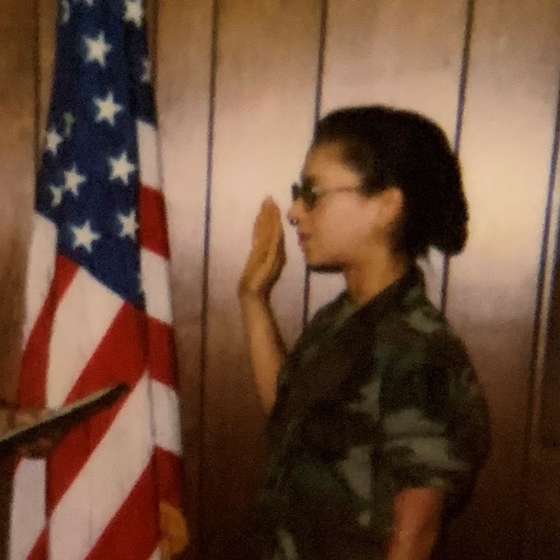 Tara Lemieux during U.S. Army service