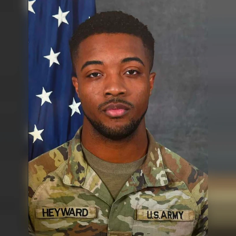 Tyreke Heyward during U.S. Army service