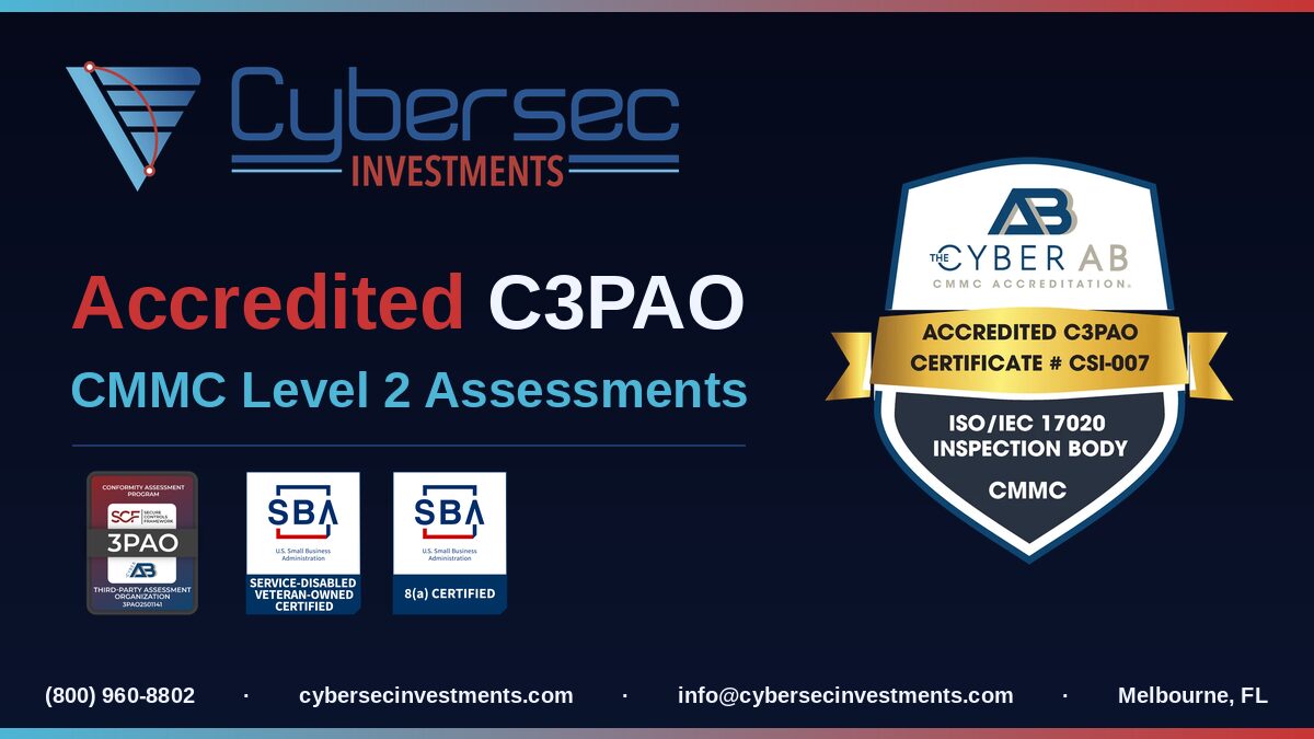 Accredited C3PAO | CMMC Level 2 Certification Experts
