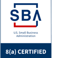 Here's an alt tag for the image: SBA 8(a) Certified Business.